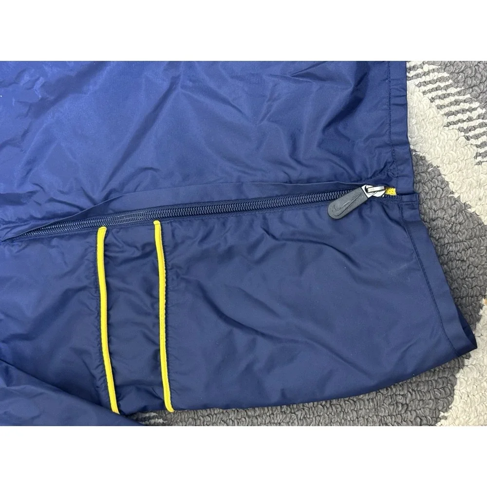 VTG University Of Michigan Nike Blue Mens XXL‎ Windbreaker Pullover Sweater UOM
